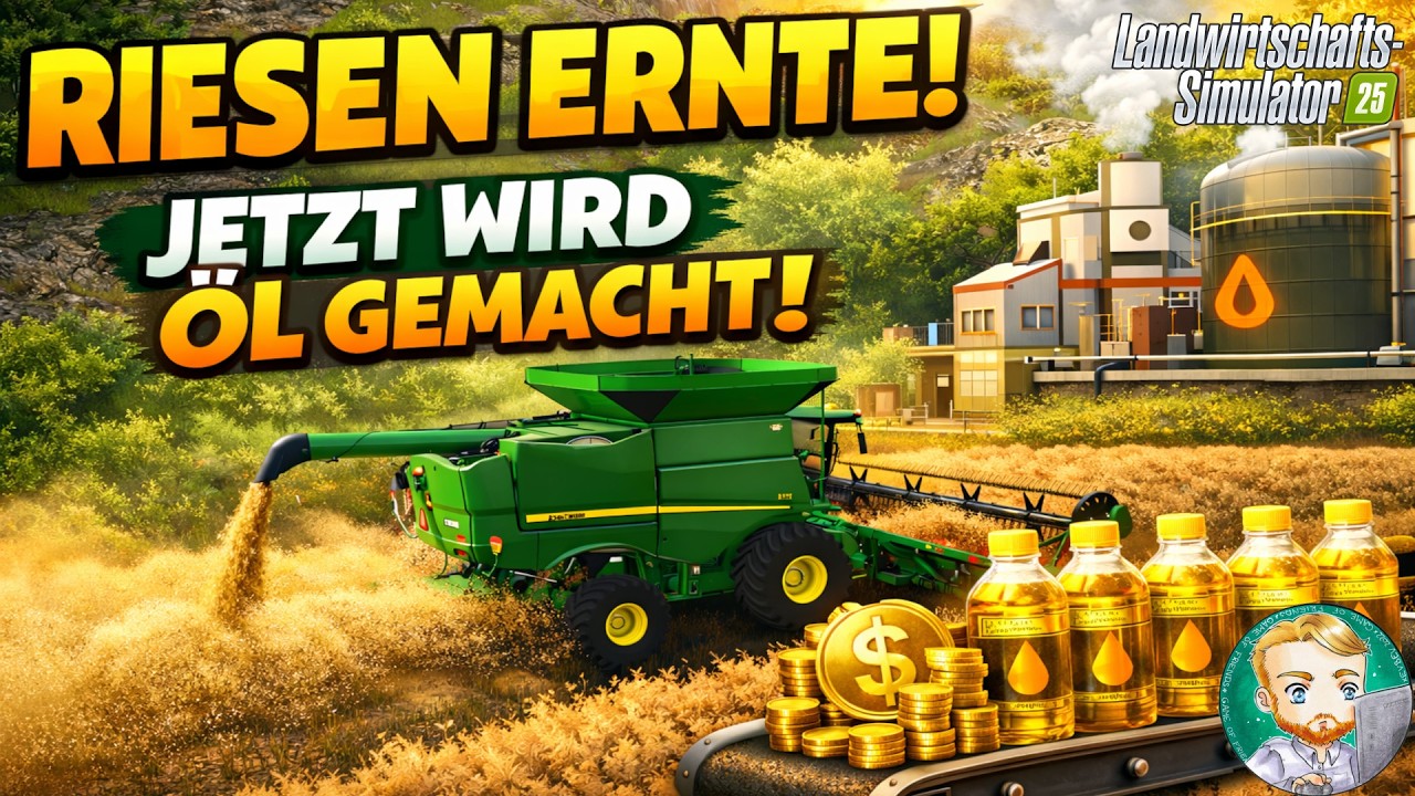 MEGA Rapsernte & ENDLICH eigenes Öl! 💰🚜 LS25 #37 Landwirtschafts-Simulator 25