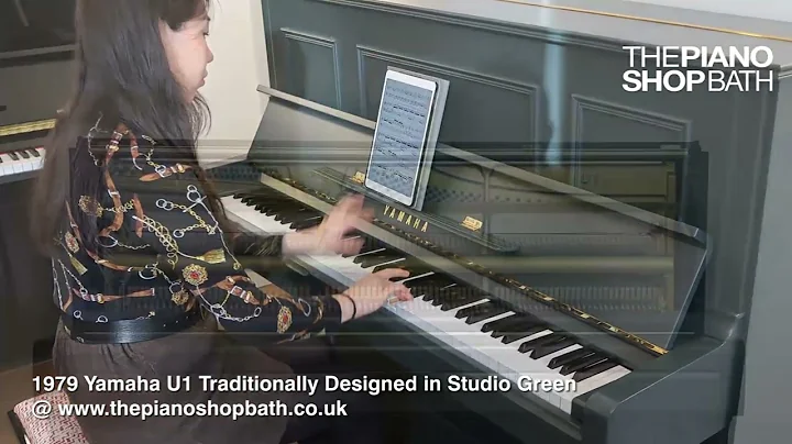 1979 Yamaha U1 Traditionally Styled in Studio Green @ The Piano Shop, Bath