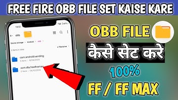 Free Fire Obb File Set Kaise Karen | Free Fire Max Obb File Kaise Set Karen | Free Fire Obb File