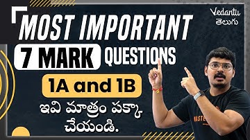 Most Important 7 Mark Questions in Maths 1A and 1B | Telangana and AP IPE | Goutham sir