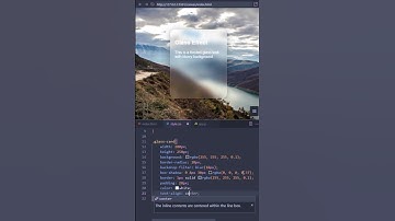🔥CREATE a STUNNING Glass Card UI Effect only with CSS