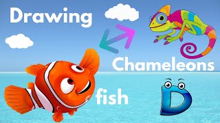 How To Draw Fish And Chomeleons With D