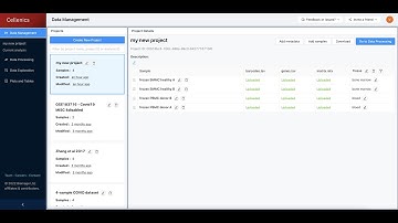 Cellenics Tutorial: Data upload and management