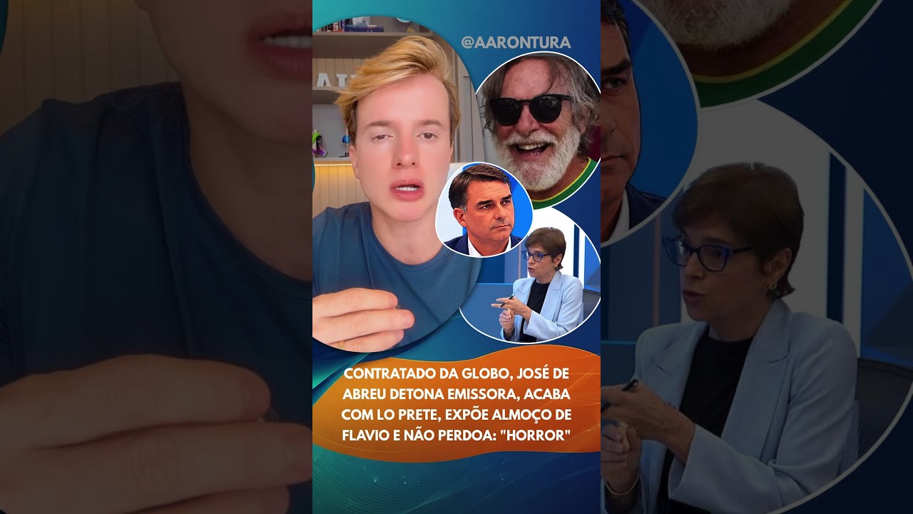 Contratado da Globo, José de Abreu detona emissora, acaba com Lo Prete e expõe almoço de F