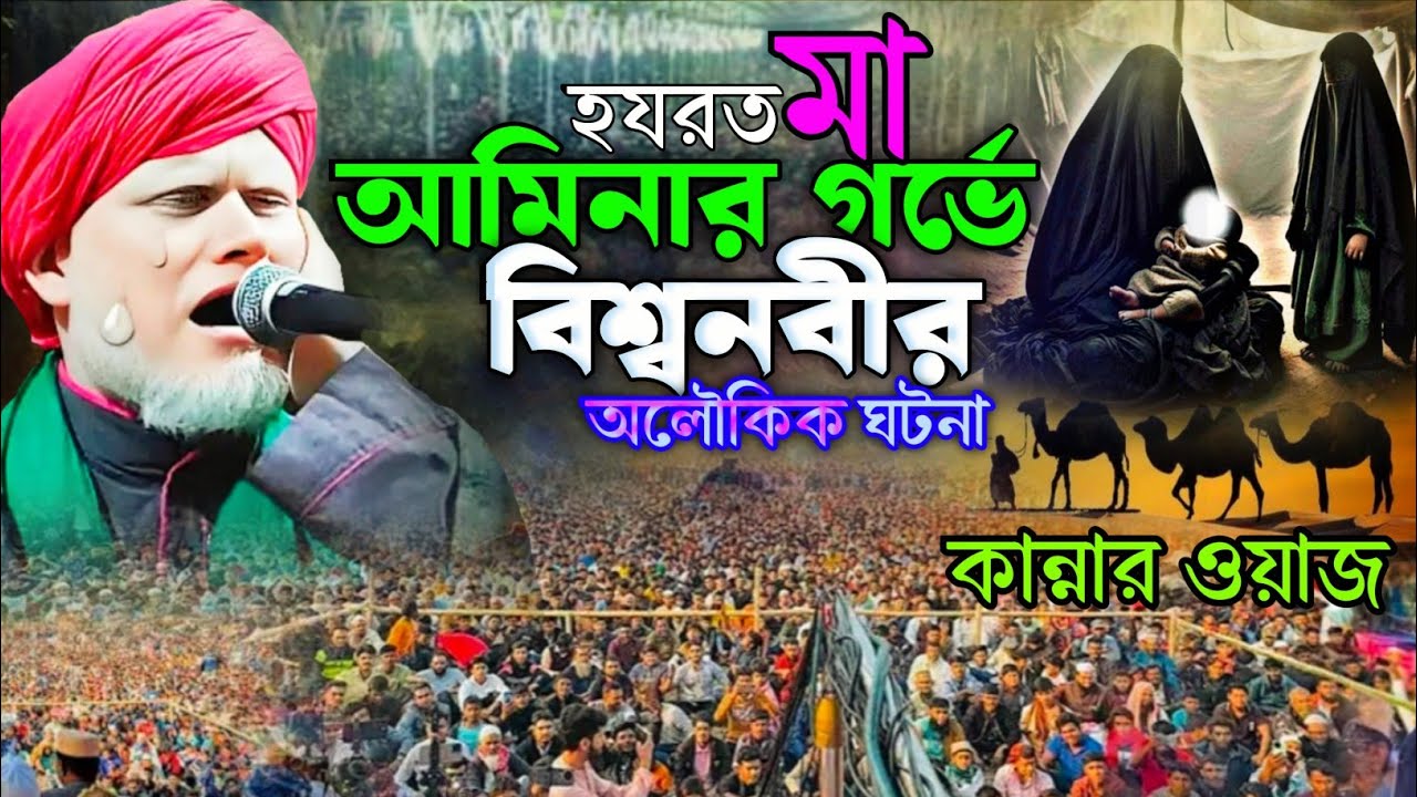 হযরত মা আমিনার গর্ভে বিশ্ব নবীর অলৌকিক ঘটনা | মাওলানা মিজানুর রহমান | Murshidabad Mizanur Rahman 