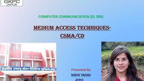 Medium Access Techniques- CSMA/CD II By Nidhi Yadav II EL 309