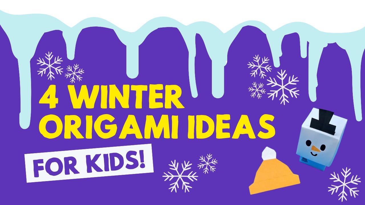 4 Easy D.I.Y. Winter Paper Crafts for Kids! | The Paper Girls Show
