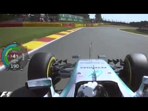 F1 2015 Belgian GP Lewis Hamilton Pole Position Lap