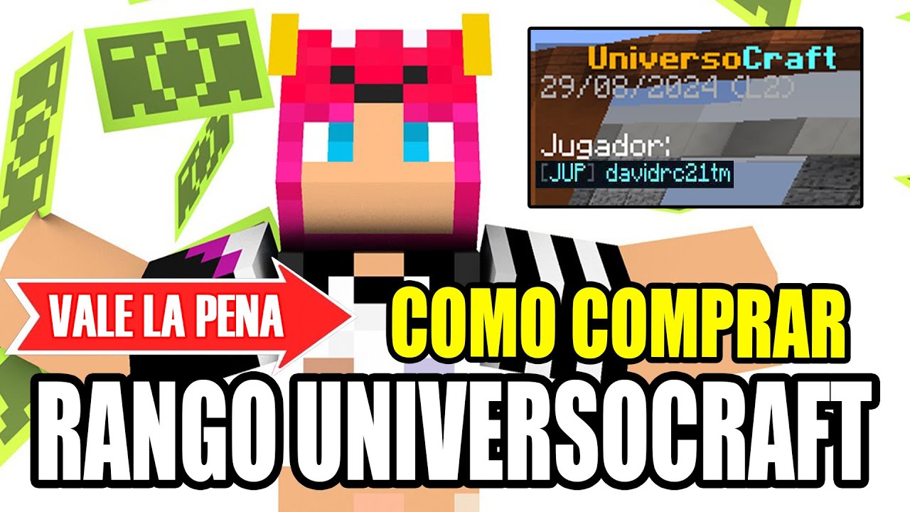 ¡ COMO COMPRAR UN RANGO EN UNIVERSOCRAFT EN 2024 , 2025 MINECRAFT ...