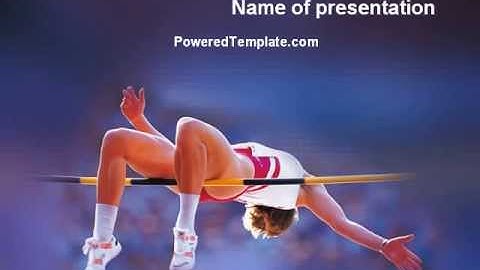 Jump High PowerPoint Template by PoweredTemplate.com