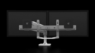 Ergotron LX Desk Dual Direct Arm: Full Motion Redoubled