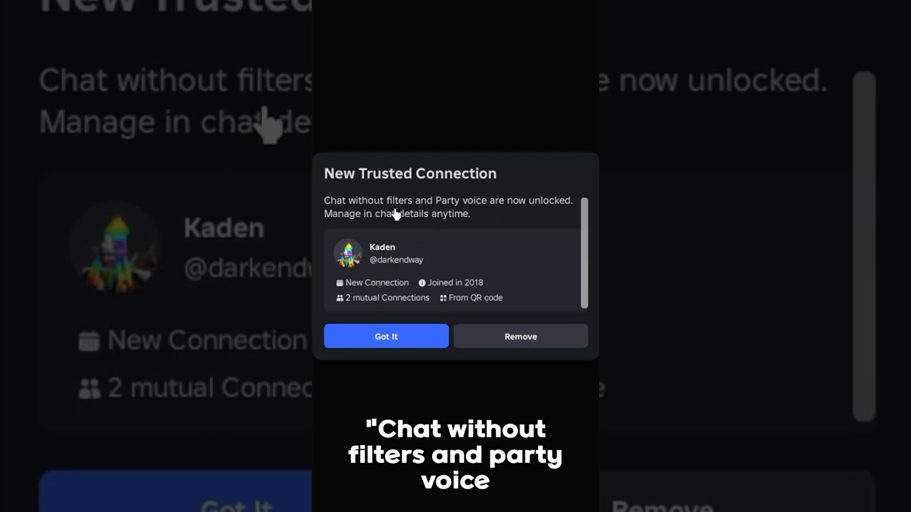 КАК ДОБАВИТЬ ДОВЕРЕННЫЕ СОЕДИНЕНИЯ В ROBLOX! 🤝 | #шорты #roblox