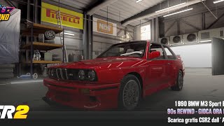 【CSR2】1990 BMW M3 Sport Evolution, shift & tune for 10.080