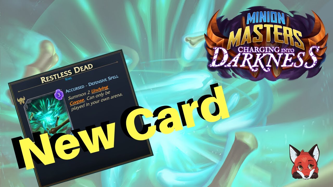 ⭐ NEW CARD⭐ Minion Masters • Charging into Darkness • Restless Dead