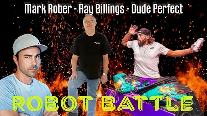 Dude Perfect/Mark Rober Robot Battle!