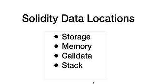 What are Solidity data locations?