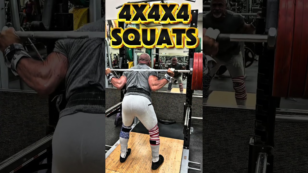 4X4X4 SQUATS #GLUTES #QUADS #LEGS #SQUAT #workout