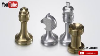 peças de xadrez - Usinagem