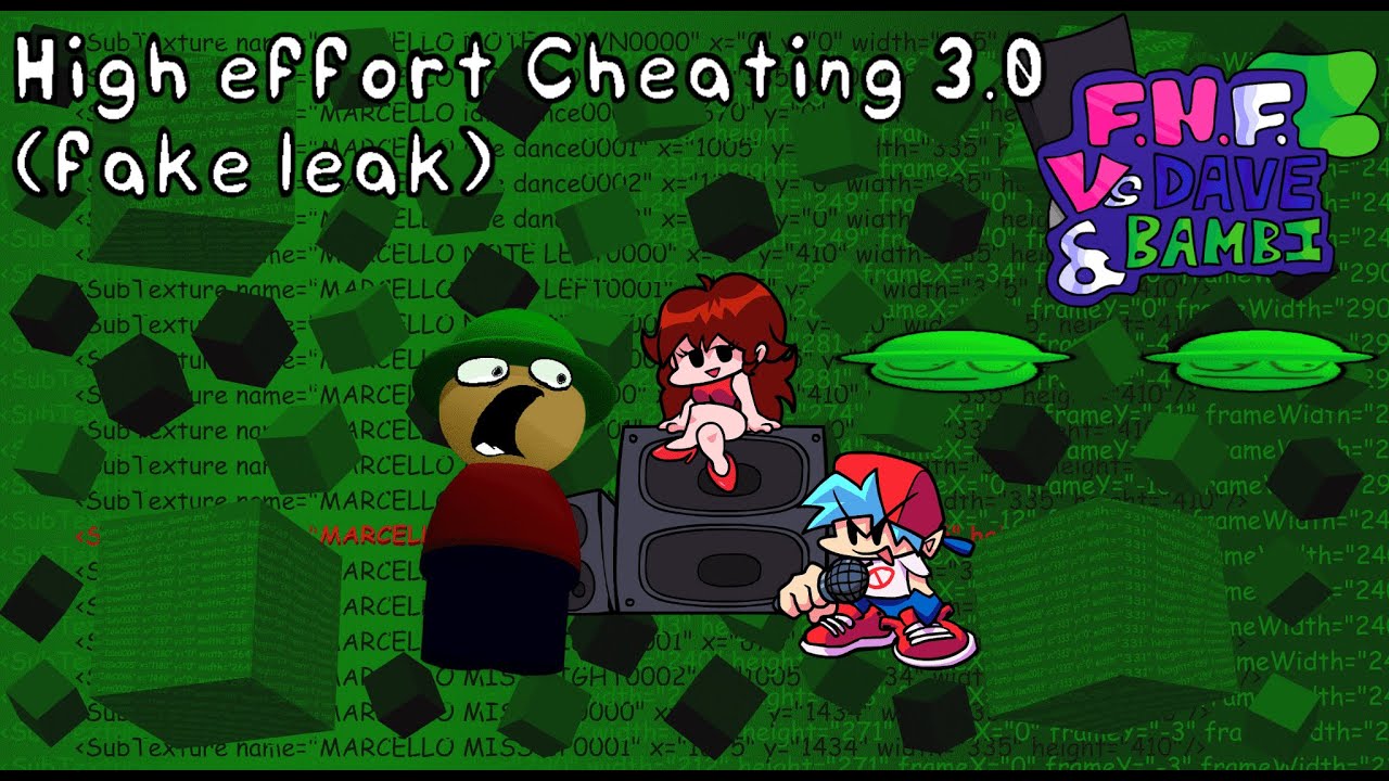 High Effort Cheating 3.0(fake leak) | FridayNightFunkin' Dave and Bambi