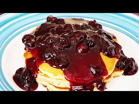 How To Make Cheesecake Pancakes with Blueberry Sauce | Pancake Series | Dessert Menu