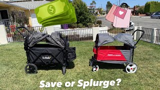 Larktale Caravan VS Radio Flyer Discovery Stroller Wagon Comparison