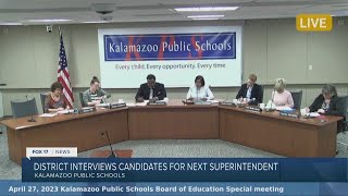 Kalamazoo Public Schools continues superintendent candidate interviews