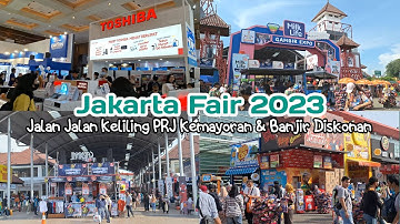 Banjir Diskonan Penuh Lautan Manusia! Jalan² Keliling Di PRJ KEMAYORAN || JAKARTA FAIR 2023, Part 2