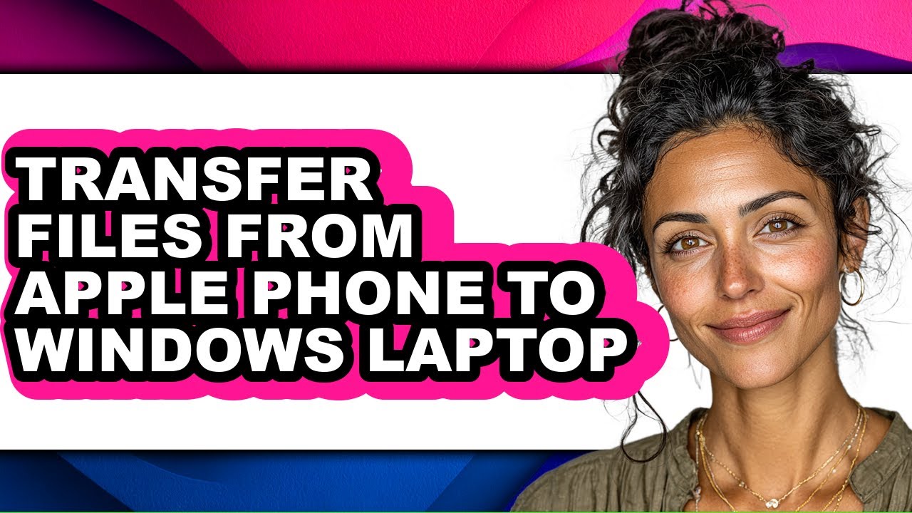 How to Transfer Files from Apple Phone to Windows Laptop (easy Method)