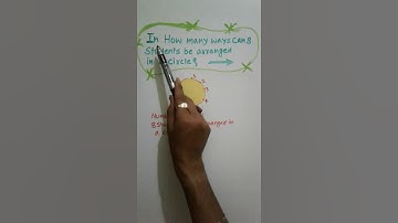 ❎❎ Arrangement Circle Me ❎❎ #permutations #shorts