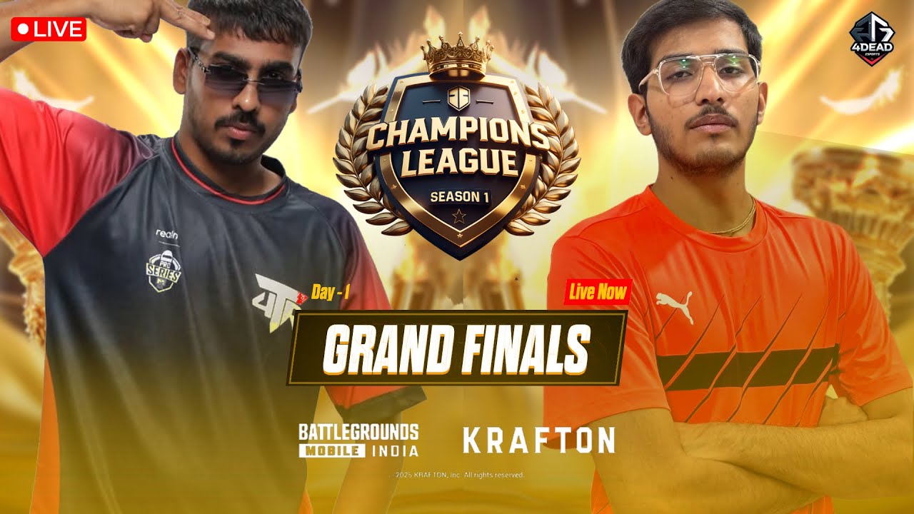CHAMPIONS LEAGUE S1 | GRAND FINALS | DAY 2 FT. 4TR OFFICIAL , TEAM GIGGA | 4DEAD ESPORTS