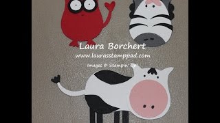 Owl Builder Punch Art: Zebra, Cow, & Devil - Laura's Stamp Pad