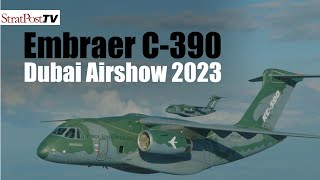 Embraer C390 at the Dubai Airshow 2023