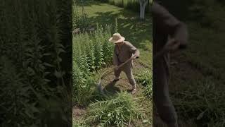 The Most Satisfying Garden Cleanup Ever! 🌾🪓