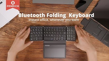ZenRich wireless folding keyboard for IOS, Windows and Android.