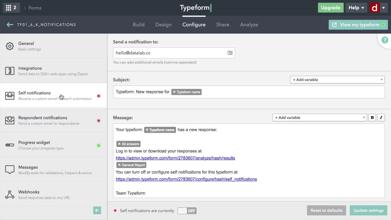 Typeform Gmail Integration, Insert Forms to Your Emails