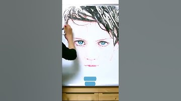 Artist Paints Portrait With Millions Of Dots | Spotlight | People Are Awesome #shorts
