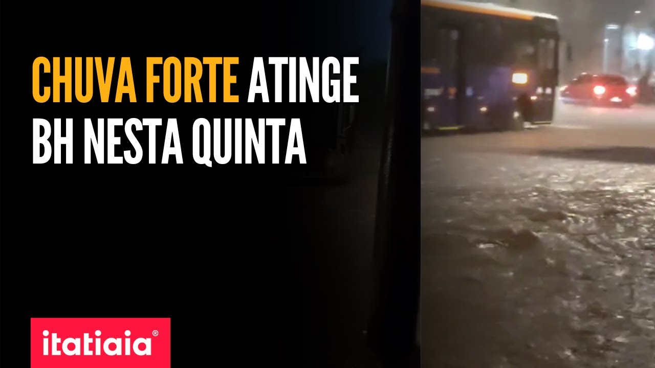 CHUVA 'EXTREMAMENTE FORTE' É REGISTRADA EM BELO HORIZONTE NESTA QUINTA-FEIRA (16)