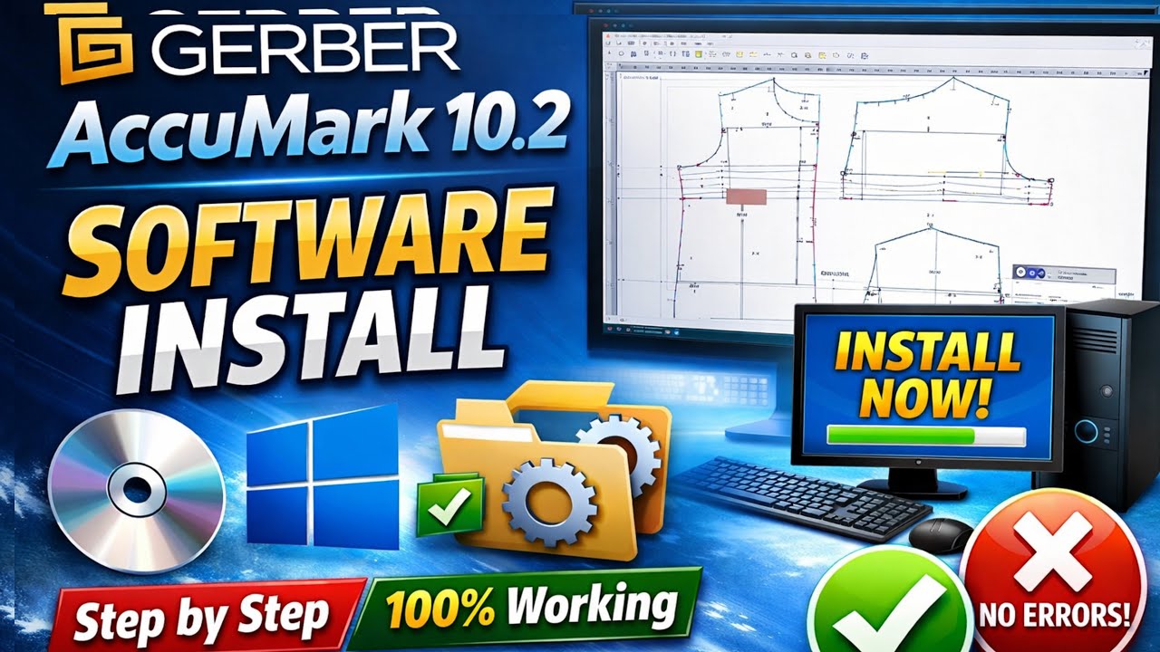 Gerber AccuMark 10.2 Software Installation Step by Step | Full Setup Guide