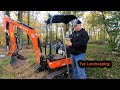 How we setup and use our topcon slope laser level for yard drainage work