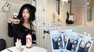 winter in KOREA ❄️: ice skating w/ friends, shopping, haircut, eyelash perm, hongdae + cute cafes!