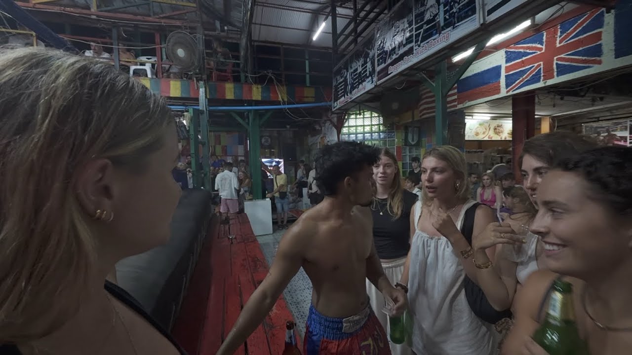 First Time Stepping in The Ring | Phi Phi Island Reggae Bar 🥊 | 145lb vs 180lb Opponent!