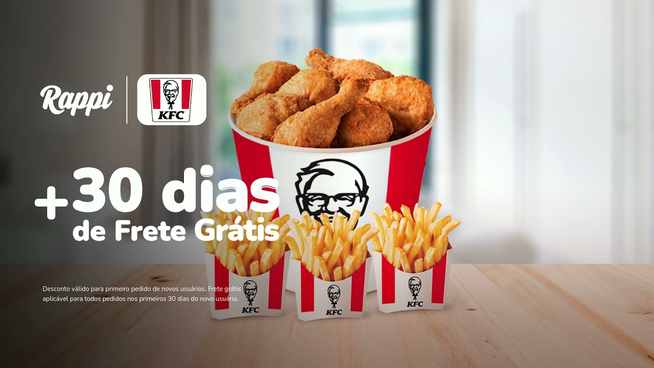 Promoção do KFC na rappi - Promoção do kfc 14/02/2021