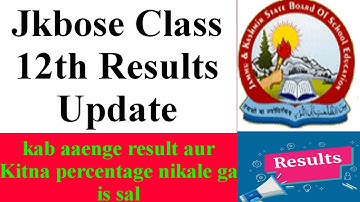 Jkbose Class 12th Result Update Annual Regular 2021