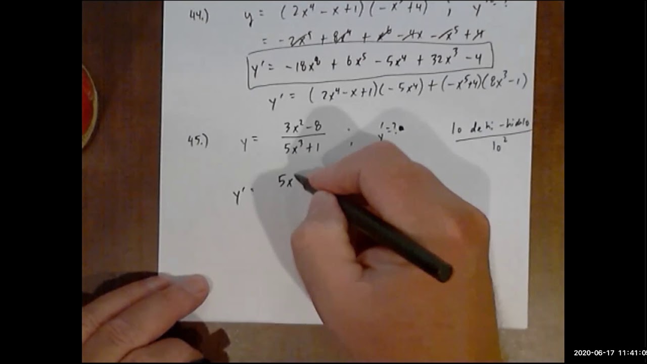 MATH201 On line Midterm Exam Review Problems Pt 6 - YouTube