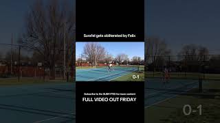 SURAFEL GETS SMOKED BY FELIX IN TENNIS 1v1 #disney #group #tuff #2hype #amp #dance #friends #youngla
