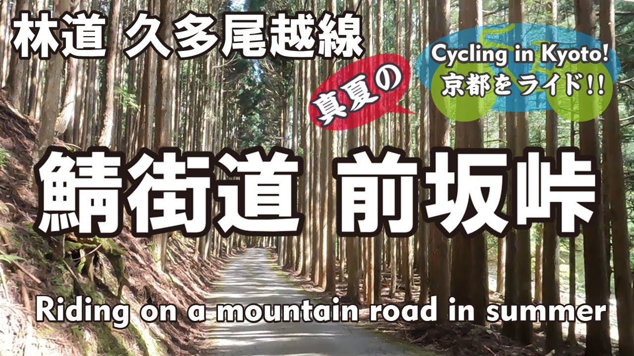 Cycling Kyoto【4K】久多尾越線「前坂峠」真夏の京都⑥（大原尾越町→林業後継者交流センターにのたに→国道477号）Cycling the mountain roads in summer