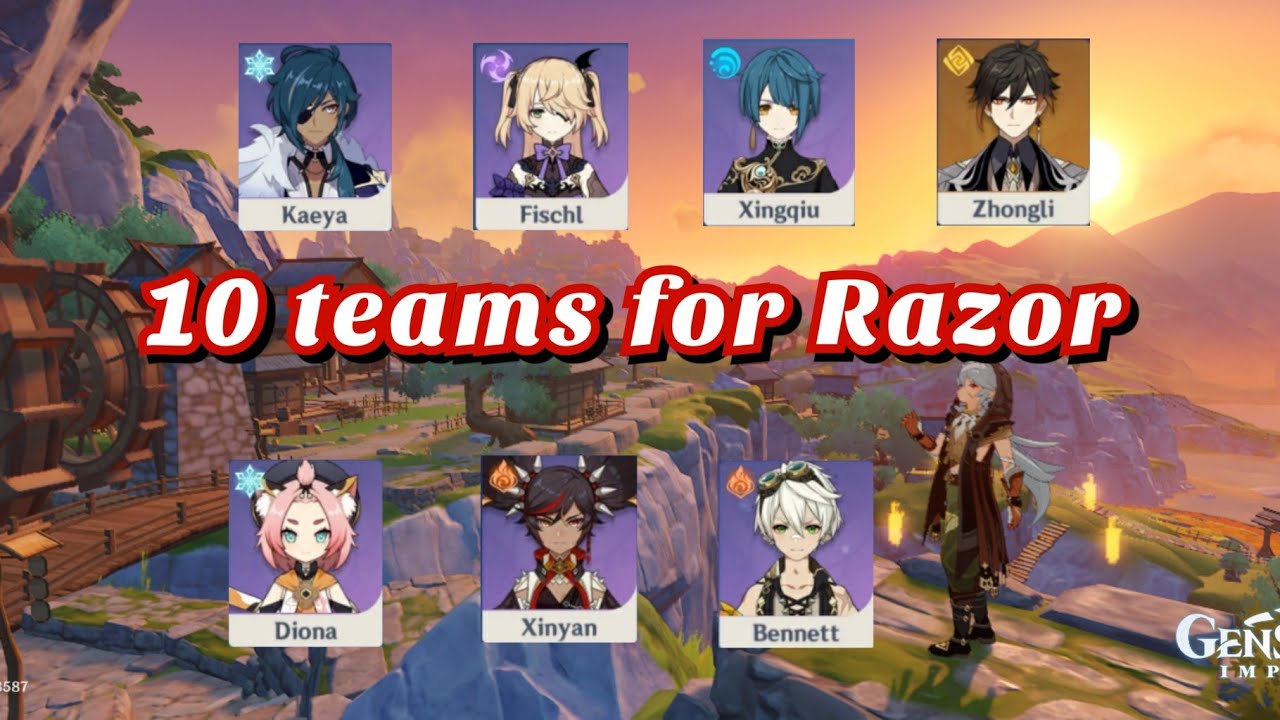 Genshin Impact 10 possible Razor Teams YouTube