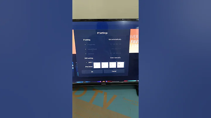 change DNS server in samsung smart tv #dns #tv #shorts