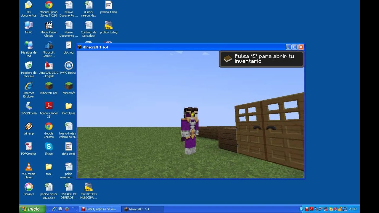 Como tener el skin de Vegetta777 en minecraft sin desca 