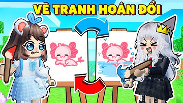 Mèo Simmy Và Sammy VẼ TRANH HOÁN ĐỔI Trong Roblox !!